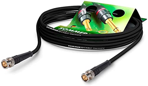 Sommer Cable Video-Patchkabel 6G-SDI/4K SC-Vector 0.8/3.7, BNC 0.8/3.7-6G Hicon, schwarz (2m)