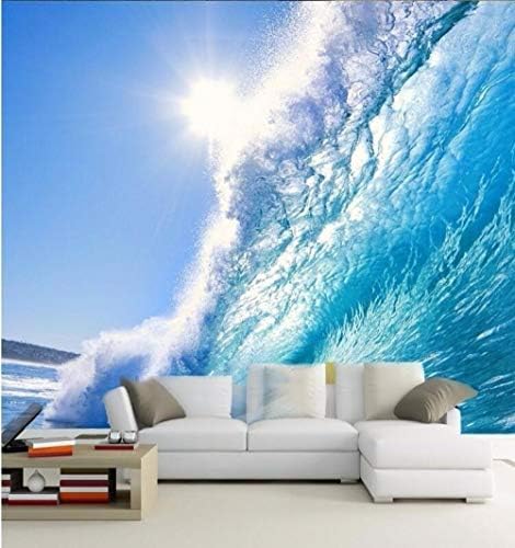 XLMING Surfen In Den Wellen Küche Esszimmer Arbeitszimmer Wohnzimmer TV Hintergrund Wand 3D Tapete-250cm×170cm