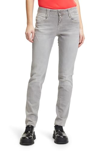 Cartoon Damen Boyfriend-Hose mit Reißverschluss Light Grey Denim,46