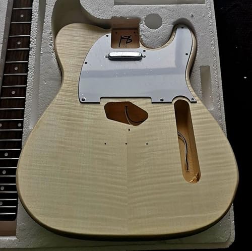 Gitarrenkörper Akustische E-Gitarre DIY. Kit Basswood-Körper-Palisander-Griffbrett Ahorn-Nackengitarre Für TL Gitarrenkörper (Color : 04)