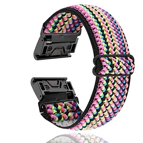 BANDKIT 26 mm Nylon-Schlaufen-Uhrenarmband für Garmin Fenix 5X Uhr, schnell anzubringen, Armband für Garmin Fenix 5, Fenix5 Plus, 22 mm, For Fenix 5X, Achat