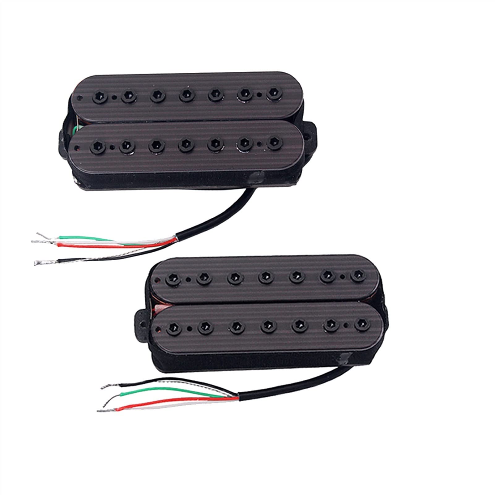 ZENGXUE Alnico 5 E-Gitarren-Pickups Double Coil Pickup Set 7 Saiten Holz Humbucker Tonabnehmer Set