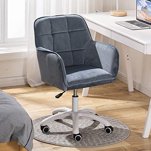 QYZUJIKL Drehbarer Schreibtischstuhl, mittelhoher Hebedrehstuhl, Lernbüro-Schreibtischstuhl, ergonomischer Computerstuhl für Zuhause/Büro/Arbeitszimmer, für Home-Office-Stuhl