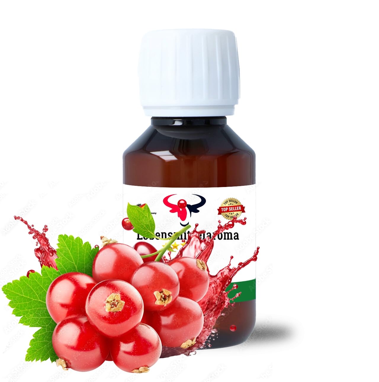 Cranberry Konzentrat-Drops | hochkonzentriertes Aroma ohne Zucker | für Wassersprudler | Fertiggetränk | kalorienarm | Lebensmittel, Kochen, Backen, Hobby, Raumerfrischung uvm. (100 ml)