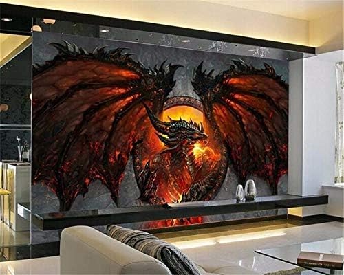 XLMING Handgezeichnete Anime-Todesschwingen 3D Tapeten Home Esszimmer Sofa Schlafzimmer Wohnzimmer TV Hintergrund-300cm×210cm