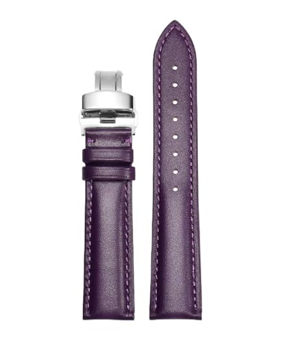 SpaRcz 12-22mm Uhrenarmband aus echtem Leder, schlichtes Armband für Damen, Farbe 7, 22mm