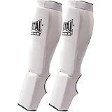 Metal Boxe MB153 Protège-tibias/pieds Blanc Taille M