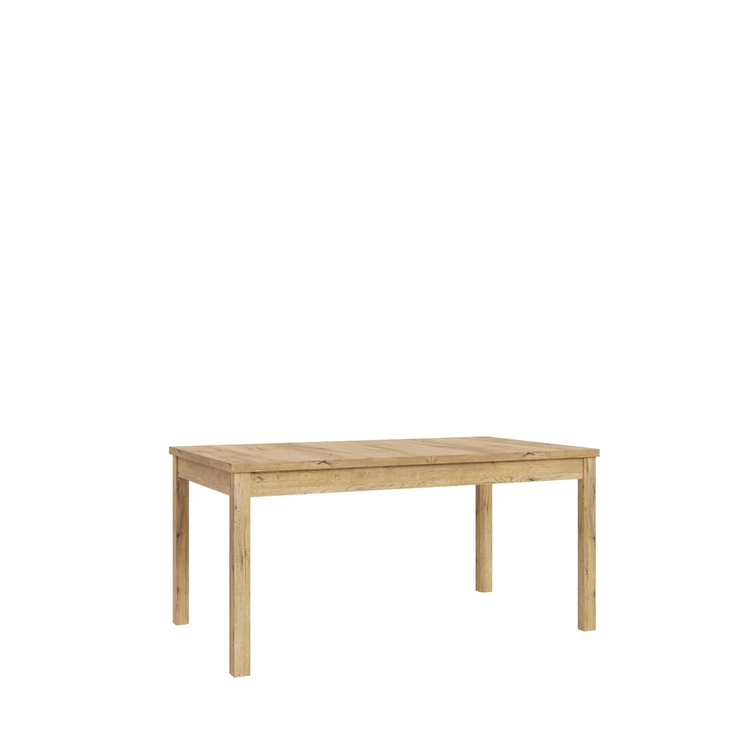 Forte Möbel SOLLETICO Esstisch ausziehbar, Holzwerkstoff, Bartex Eiche, B x H x T: 160,4 x 76,6 x 90 cm