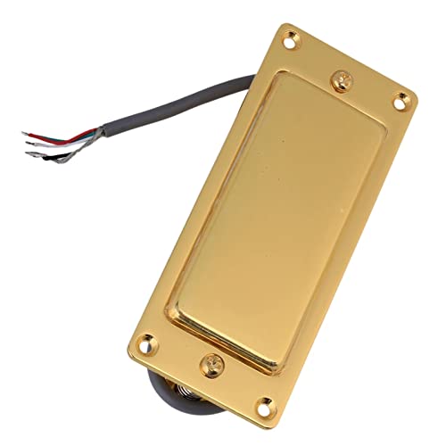 ZENGXUE Silber/Schwarz/Gold E-Gitarre Mini Humbucker Pickup Set Versiegelte Passform E-Gitarre Humbucker Tonabnehmer Set (Color : Gold)