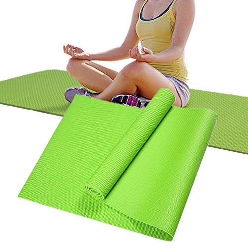 Jogamatte Yoga Mats Trainingsmatten für zu Hause Yoga Stretch Mat Yoga Mat Dick Fitnessmatten rutschfest für Männer Trainingsmat Yogamatten green,3mm