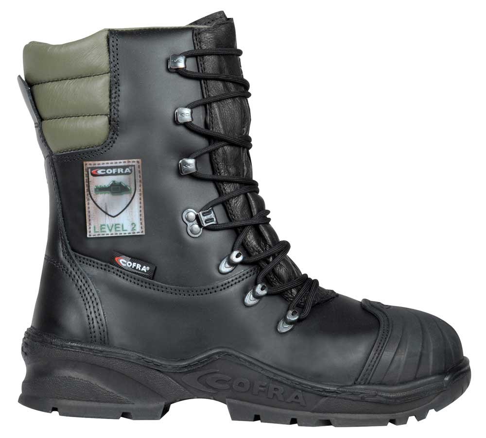 Cofra 21501-000.W39 POWER A E P FO WRU HRO SRC Sicherheitsstiefel, Schwarz/Grün, Größe 39