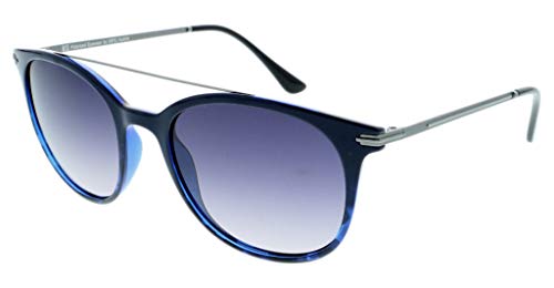 HIS HPS98101-3 Eyewear Sonnenbrille, Blue Gradient With Silver Flash Pol