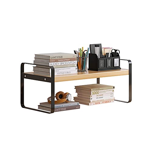 QYZUJIKL Bücherregal Bücherregal Desktop Iron Art Lagerregal Kleines Bücherregal CD-Regal Regale Einlagiges kleines Bücherregal 11,81 Zoll lang für Wohnzimmer, Home Office