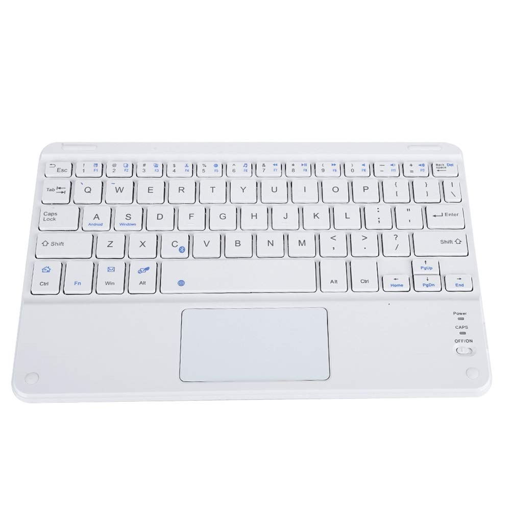 Garsent Bluetooth Slim Tastatur, Multimedia Kabellos Tastatur mit Touchpad für PC, Tablet, Smart TV, Smartphones und mehr