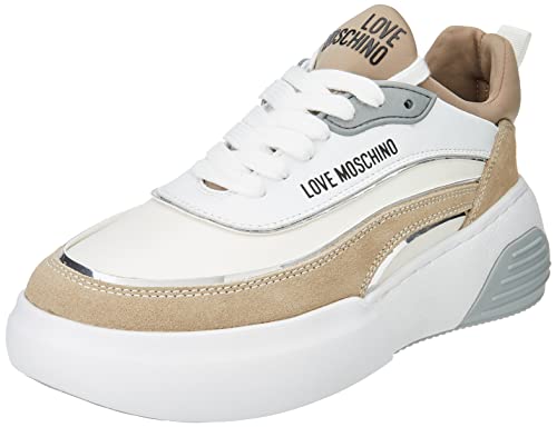 Pollini Damen Ja15845g0fjh510a40 Sneaker, Weiß, 40 EU