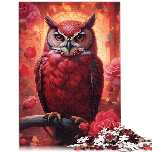 Puzzle-Geschenk, Roseneule, 1000 Teile, Premium-Puzzle, Holzpuzzle, Spielzeug, Puzzle, Lernspiele, Stressabbau-Puzzle, 1000 Teile (50 x 75 cm)