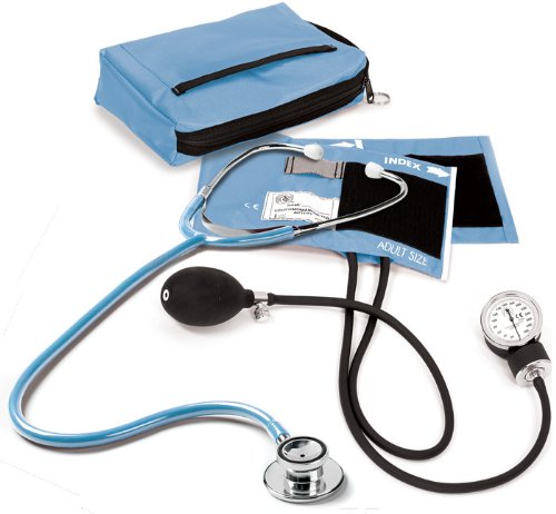 NCD Medical/Prestige Medical Set mit Aneroid-Manometer und Doppelkopf-Stethoskop, Hellblau