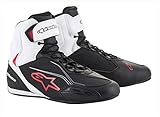 Alpinestars Herren Motorradsc Motorradstiefel, Black White Red, 47 EU