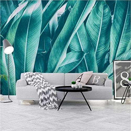 XLMING Bananenblatt-Landschaft 3D Tapeten Home Esszimmer Sofa Schlafzimmer Wohnzimmer TV Hintergrund-400cm×280cm