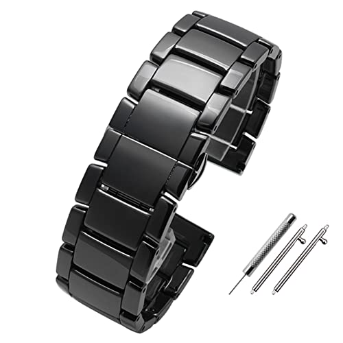 NEYENS Smartwatch-Armband, 20 mm, 22 mm, Keramik-Armband für Samsung Gear S2, S3, S4, Ersatzband für Huawei Watch 2 Pro GT2 Magic Bands, 18 mm, Achat