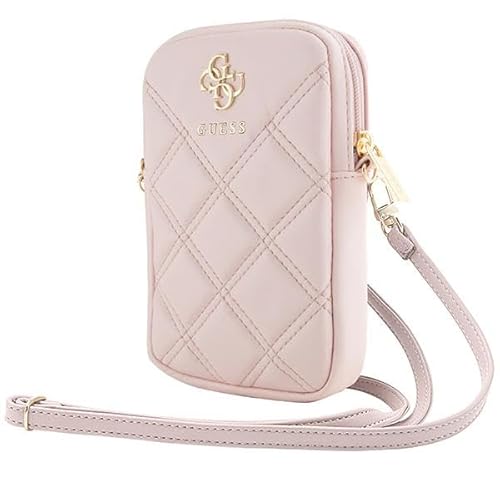 CG MOBILE Guess Handytasche GUWBZPSQSSGP Rosa Zip Quilted 4G