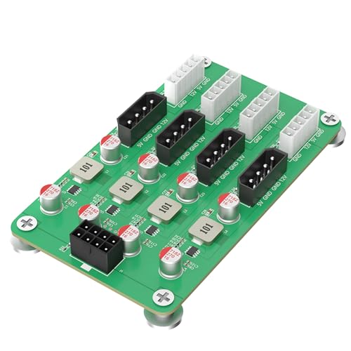 Aurgiarme Netzteil Breakouts Board 6/8Pin Zu 8 Weg 5/12V Adapter Mehrere Port Power Umwandlung Für 2 5/3 5" SSD