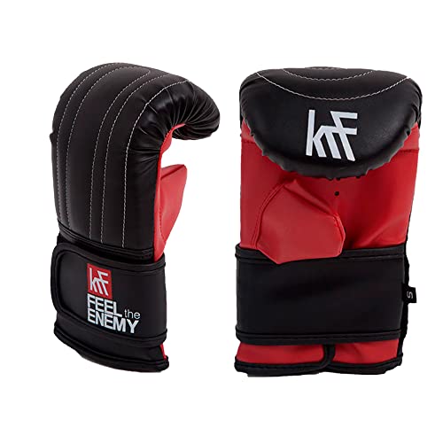 KRF Feel The Enemy 0013148 Handschuhe-Training, Unisex Erwachsene, schwarz, S