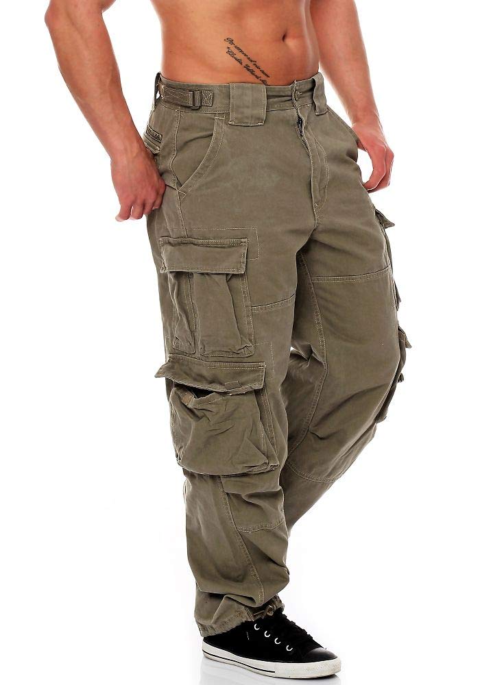 Jet Lag Herren Cargohose 007 cement Loose Fit M/30