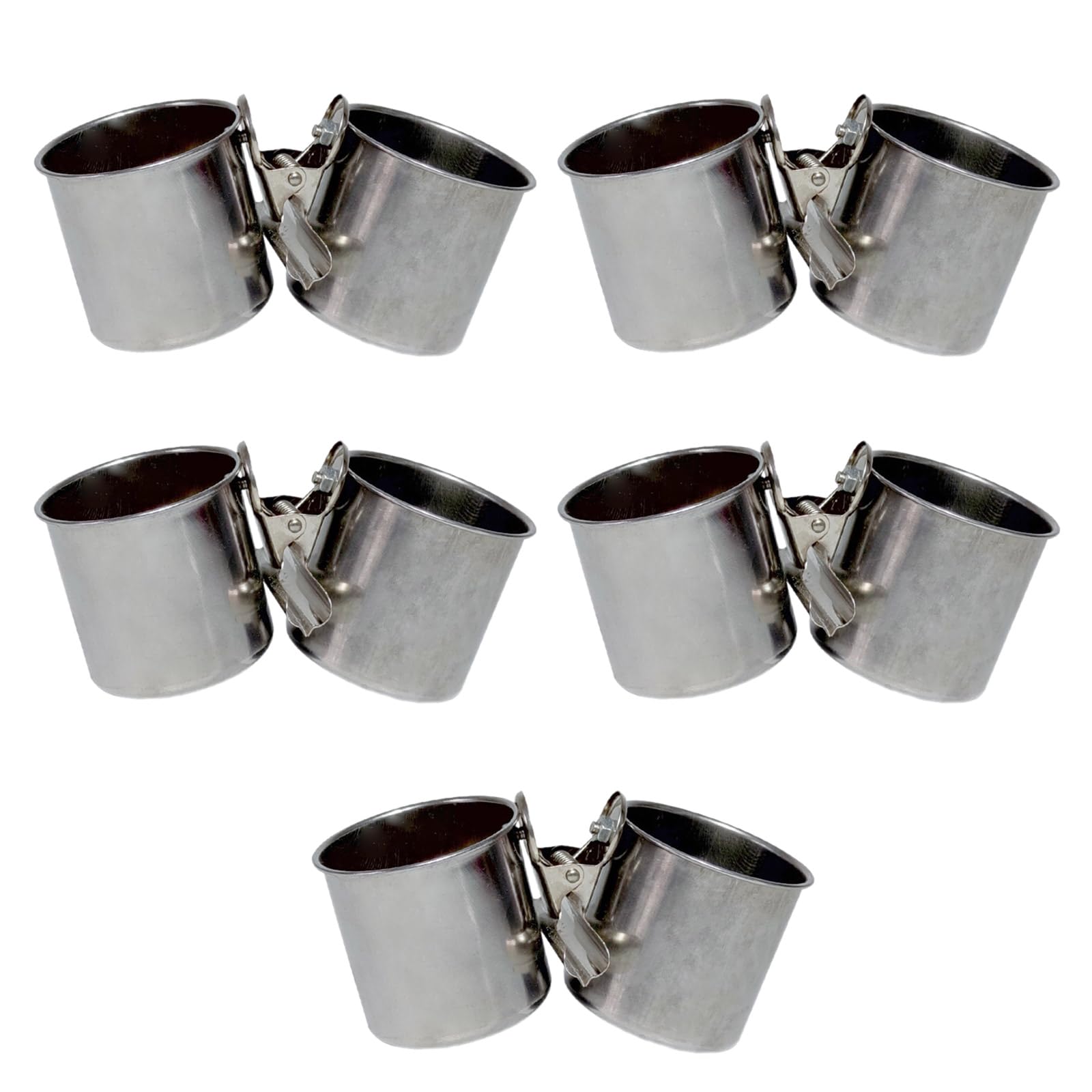 MEELYHOME 5PCS Käfig Fütterung Tasse Schüssel Nutzung Tasse Nicht Umkippt Fütterung Lebensmittel Trinken Feeder