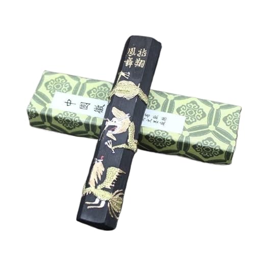 GETSTREE Tinte, Buchstaben, Tintenstift for Chinesen, 3,9 Zoll, Drachen-Phenix-Muster, traditioneller chinesischer Tintenstift, Tintenstift for Kalligraphie und Malerei