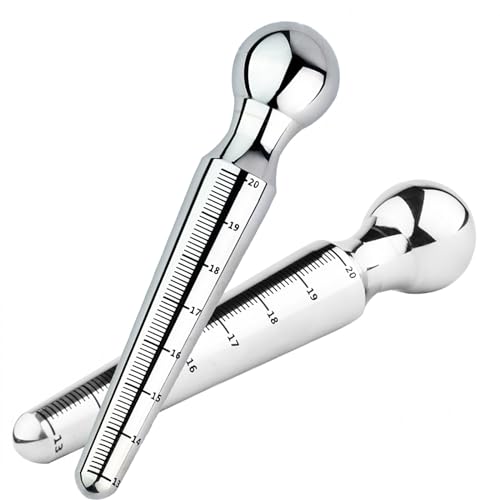 VinAmy Edelstahl Harnröhren Dilatator Penis Plug Mit Skala Harnröhrensonden Harnröhre Stimulation Urethral Katheter Dilator Prinzenzepter Masturbation Sexspielzeug für Männer(XL)