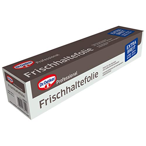 Dr. Oetker Professional, Frischhaltefolie, extra breit, 300 Meter lang, 50 x 34 x 3,5 cm, 1-39-208815