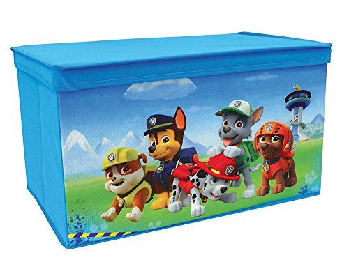 Fun House PAT'PATROUILLE Coffre à jouets Pliable Pour Enfant Paw Patrol Spielzeugtruhe, faltbar, 5 x 34,5 x 34 cm, für Kinder, Polyester, blau, 55,5x34,5x34 cm