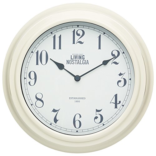 Kitchen Craft 25,5 cm, Living Nostalgia innen Wall Clock, Antique Cream