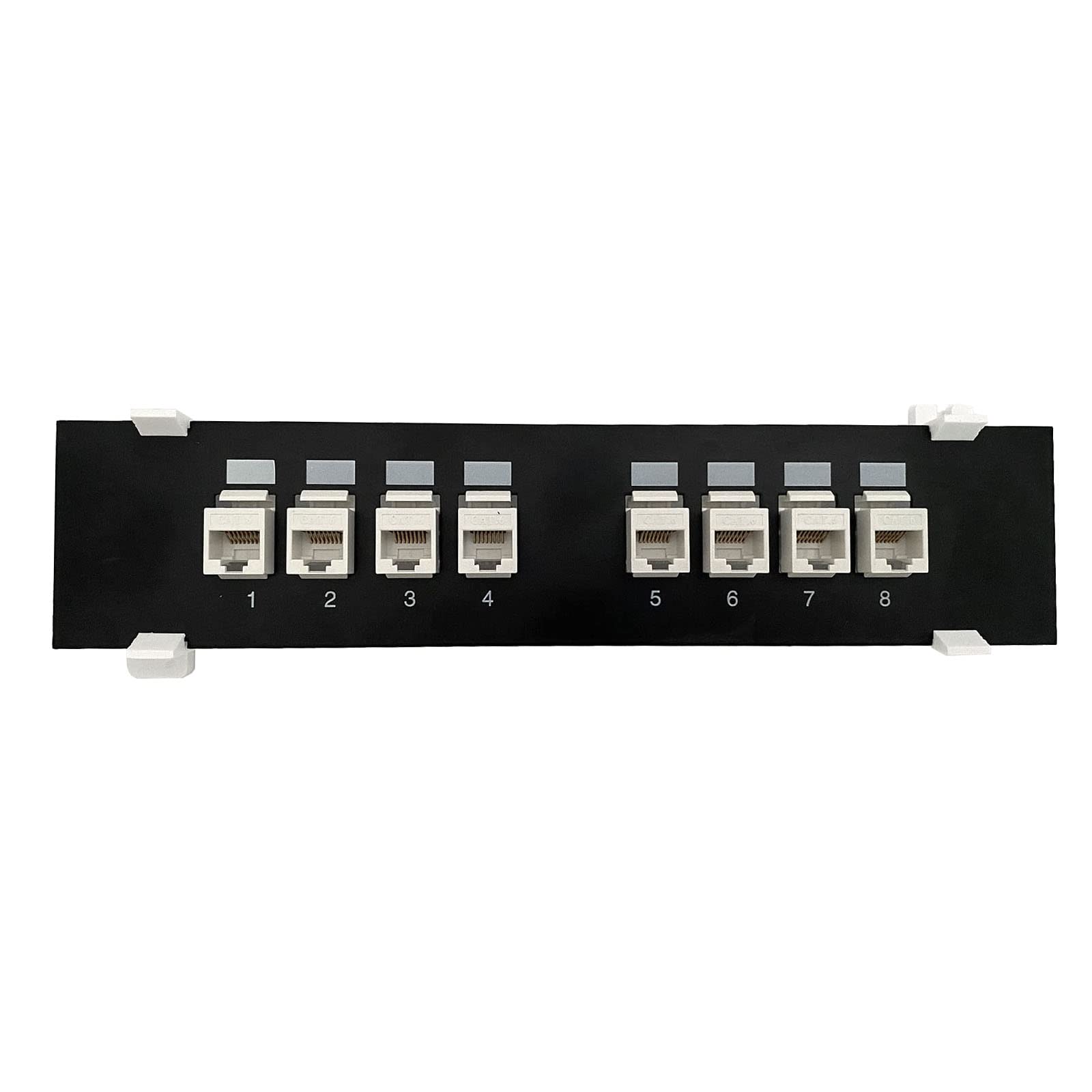 Qsvbeeqj 8 Ports Für 6 Werkzeugloses UTP Netzwerkmodul Patchpanel RJ45-Netzwerkkabel Adapterbuchse Ethernet Verteilungsrahmen