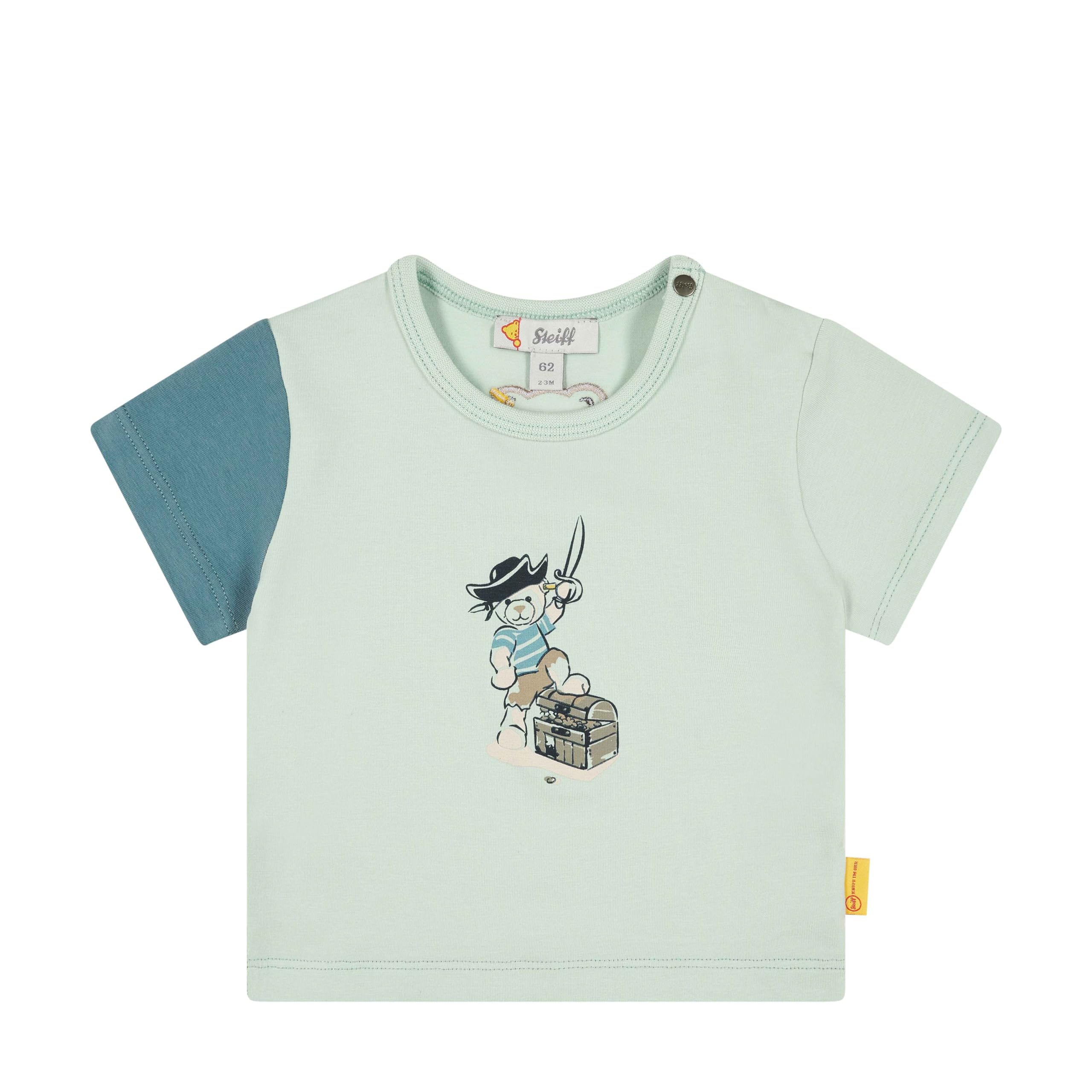 Steiff Baby - Jungen T-Shirts kurzarm, Aligator Island, SURF SPRAY, 86