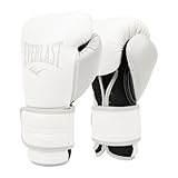 Everlast Unisex – Erwachsene Powerlock 2r Glove Handschuhe, Weiß, 12oz EU