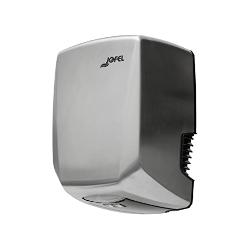 Jofel AA57000 – Mini-Handtrockner Power+, HEPA-Filter, Edelstahl glänzend