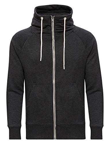 WOTEGA Herren Sweatjacke Hoodie Kapuzenjacke Kapuzenpullover Flash, Grau (Phantom 194205), M