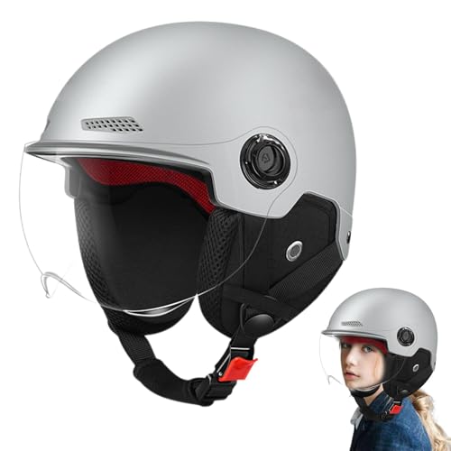 Motorrad-Schutzhelm, Elektroroller-Sicherheitshut | Unisex Fahrrad-Schutzhelm,Atmungsaktive Innenfutter-Fahrradausrüstung für Outdoor-Abenteuer, Pendeln in der Stadt und Lange Fahrten