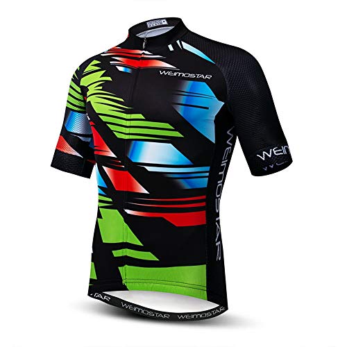 Herren Radtrikot Sets Kurzarm Ärmellos Bike Trikots Anzüge MTB Shirts Top Shorts Racing Fahrrad Kleidung, Cd6103, L Brust 96/102 cm