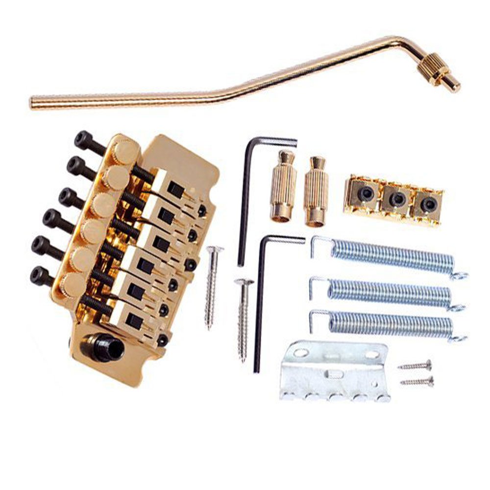 1 Paket Gold Gitarre Tremolo Brueckenteile System