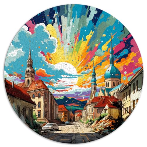 Puzzle Puzzle Oberstadt Zagreb Erwachsene 1000 Teile Puzzle 26,5x26,5 Zoll Familienpuzzles für interessante Stressreduzierung Puzzles