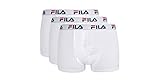 Fila FU5016/3 Herren Boxershorts, XL, Weiß, 3 Stück