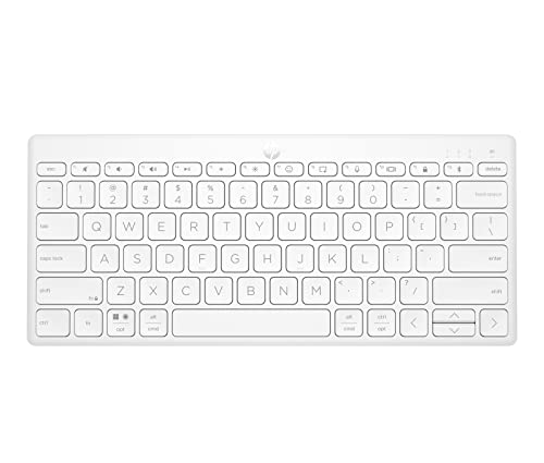 HP - PC Tastatur 350, Wireless und Bluetooth, Verbindung mit mehreren Geräten, QWERTY-Layout, italienisches Layout, Emoji, Autonomie bis zu 2 Jahre, kompatibel mit Windows, Android, Chrome OS, MacOS,