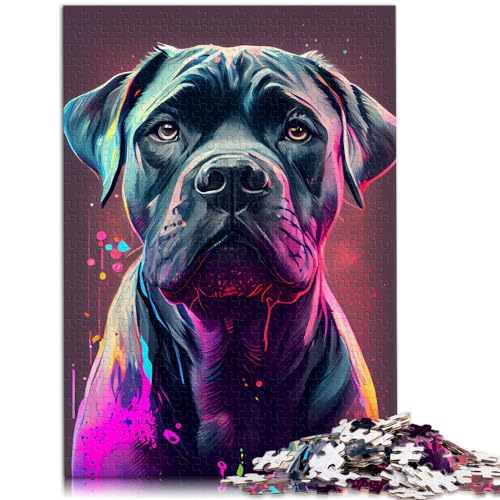 Puzzle für Erwachsene, 1000 Teile, Cane Corso, farbenfrohes Puzzle, Puzzlegeschenke, Holzpuzzle, einzigartige Geburtstags, 1000 Teile (50 x 75 cm)