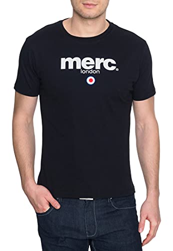 Merc of London Herren Brighton, T-Shirt, Noir (Black), XXX-Large