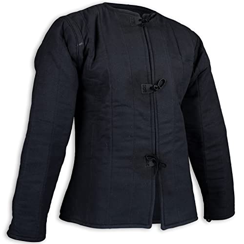 MYTHOLON Aulber Gambeson Jacke, Canvas, Schwarz, L-XL