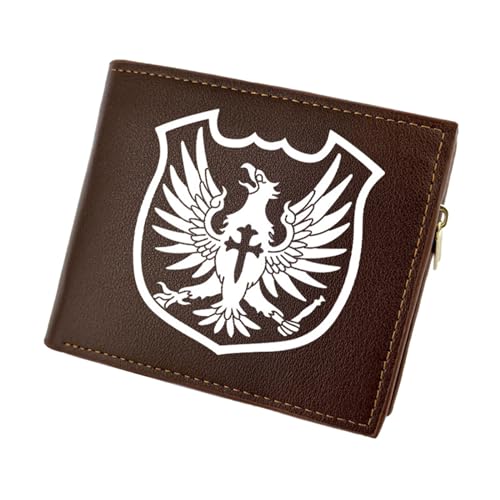 RYNDEX Black Clov-er Anime Geldbeutel, Schmale Bi-Fold Kleines Portemonnaie, PU-Leder Geldbörse Brieftasche Wallet, für Teenager und Junge Mädchen(Color:Multicolor 6)