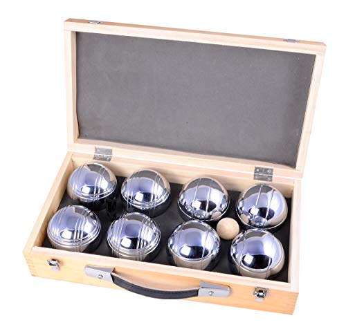 Weiblespiele 010206 - Boules-Set in Holzkiste, 8-teilig